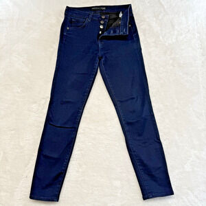 Veronica Beard Womens 27 4 Blue Debbie Ankle High Rise Skinny Dark Wash Jeans